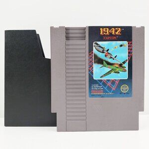 1942 NES Nintendo Video Game Cart. + Sleeve Capcom Authentic Tested